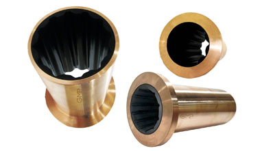 GMP FLANGED MARINE CUTLASS RUBBER BEARINGS